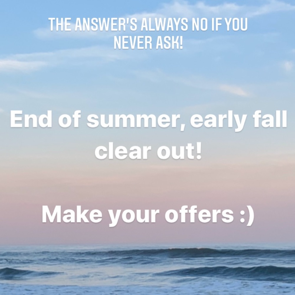 Summer to fall clearout!